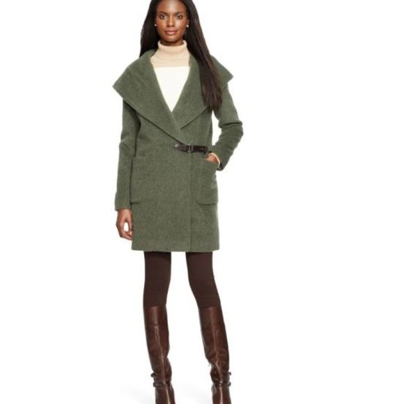 Ralph Lauren - Loden Green Wool Coat | New - Picture 2 of 7